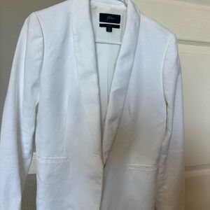 J Crew Women's White Blazer Linen size 6